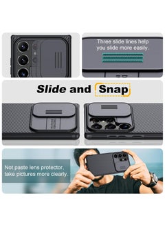 Nillkin For Samsung Galaxy S25 Ultra Case, Camera Lens Protection Slide Cover, TPU+PC Shockproof Bumper Back Cover, Anti-Fingerprint Mobile Phone Case, Slim Fit Protective Casing  - Image 2