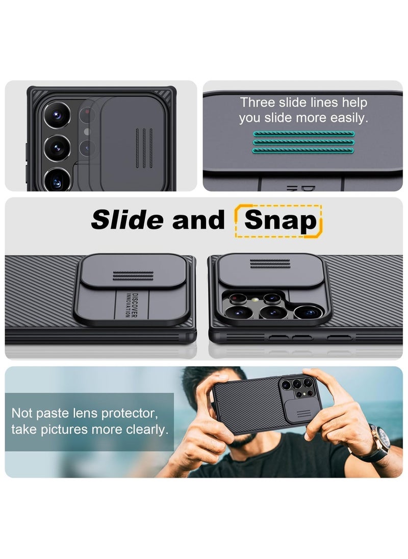 Nillkin For Samsung Galaxy S25 Ultra Case, Camera Lens Protection Slide Cover, TPU+PC Shockproof Bumper Back Cover, Anti-Fingerprint Mobile Phone Case, Slim Fit Protective Casing  - Image 2