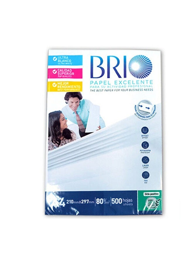 Brio A4 printing paper - 80 grams - 500 sheets , Brazilian 