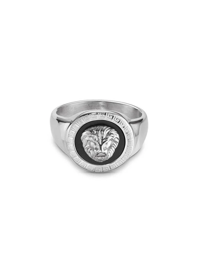 غاي لاروش Leon Stainless Steel Ring for Men, 62