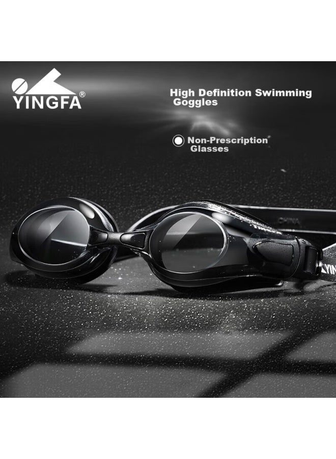 Yingfa Swimming Goggles And Cap Set, High-definition Anti-fog Swimming Gl, Comfortable Breathable Non-constricting Swim Cap, Basic Package - Image 4