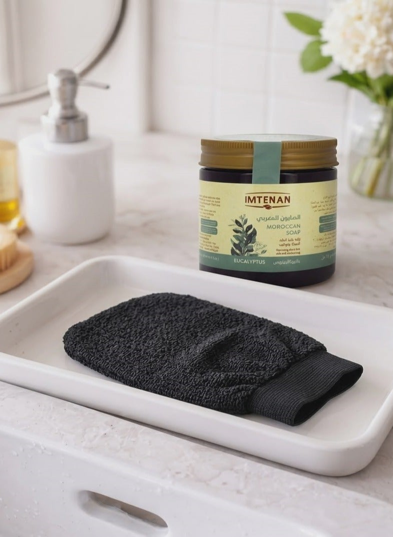 Royal Moroccan Bath Set - Imtenan Eucalyptus Soap with Clara Loofah - Image 4
