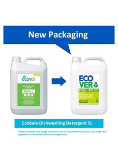 ecover Washing Up Liquid Refill Lemon & Aloe Vera 5 L  - Image 2