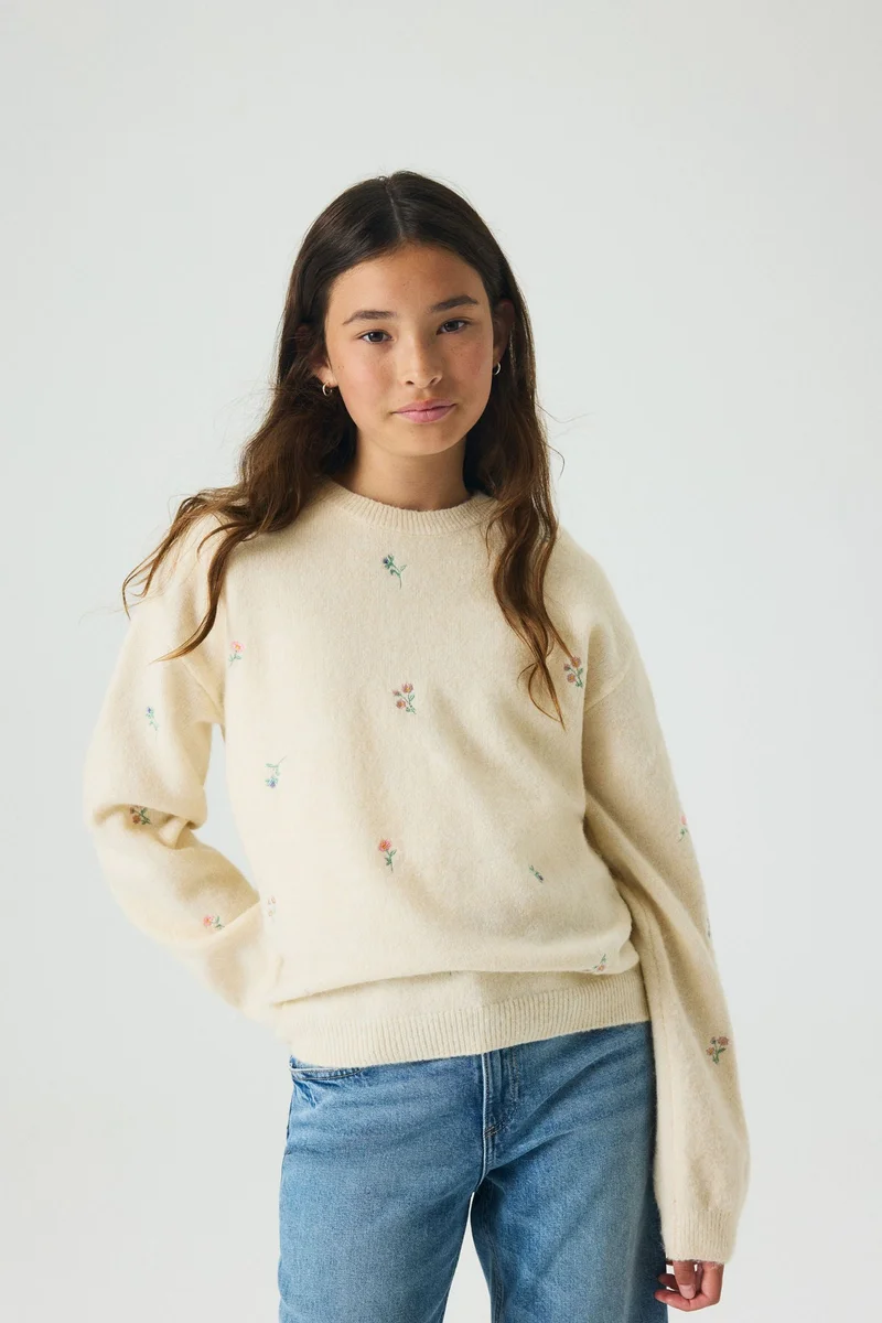 H&M Loose-fit motif-detail jumper