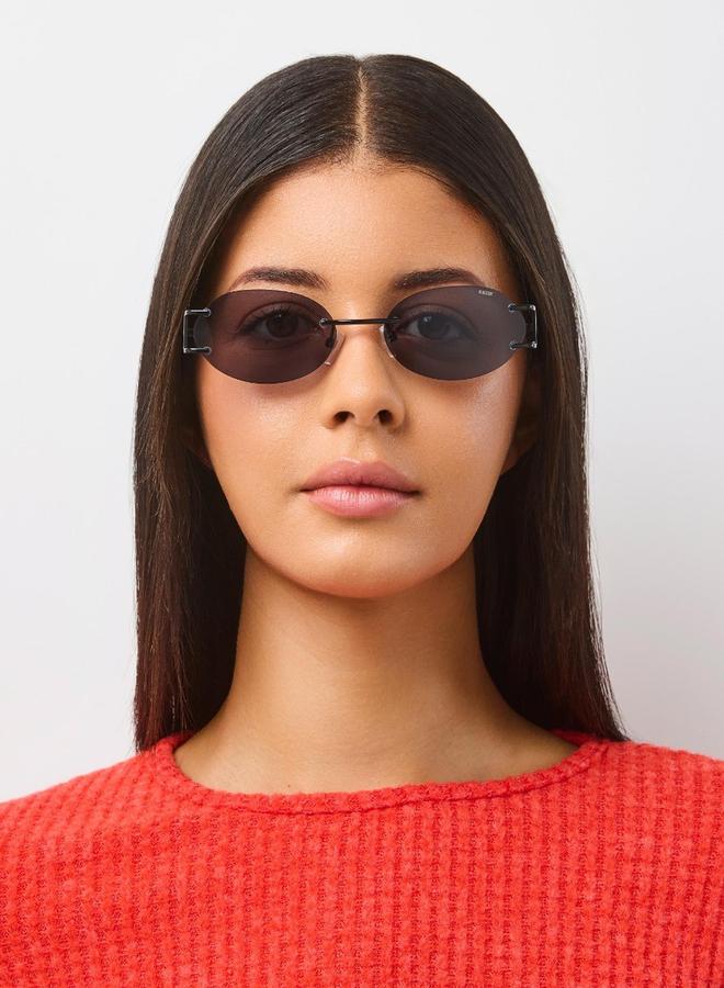 بلاك أوت نظارات شمسية بيضاوية كليو للجنسين - Image 5