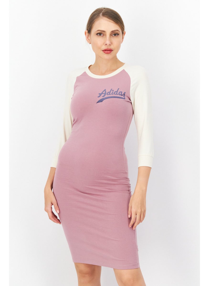 adidas Originals Women Sportswear Fit Outdoor Midi Dress, Lilac  - Image 1