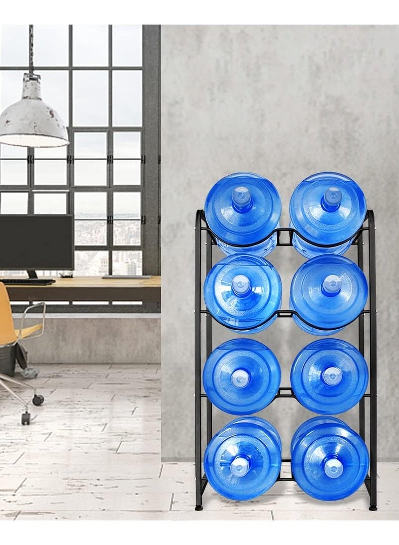 DubaiGallery Sturdy Heavy-Duty Water Bottle Holder - 8 Bottles, 4 Trays - Storage Rack - Image 3