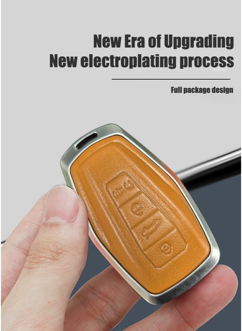 GEELY  Suitable for Geely automobile key protector, which perfectly wraps and protects automobile keys. It is wear-resistant, simple, elegant, fashionable and beautiful. - Image 3
