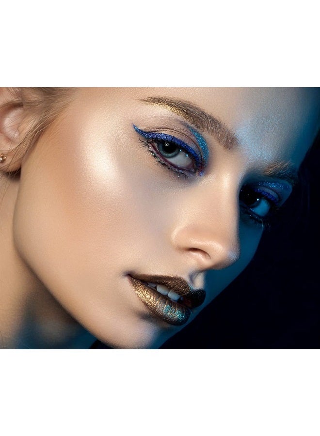 MARBLERS Mixed Shaped Face & Body Glitter [Gray] 0.18oz (5g) | Chunky | Chopped | Flake | Non-Toxic | Vegan | Cruelty-Free | Festival, Rave & Party Makeup | Eye, Hair, Nail Polish, Eyeshadow - Image 4