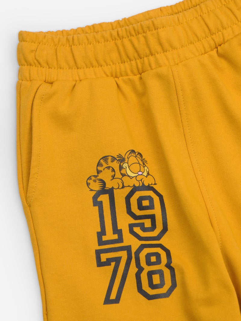 The Souled Store Garfield: Scratch Girls Cotton Joggers | Cotton Graphic Print Casual Everyday Wear (2-8 Yrs) - Image 3
