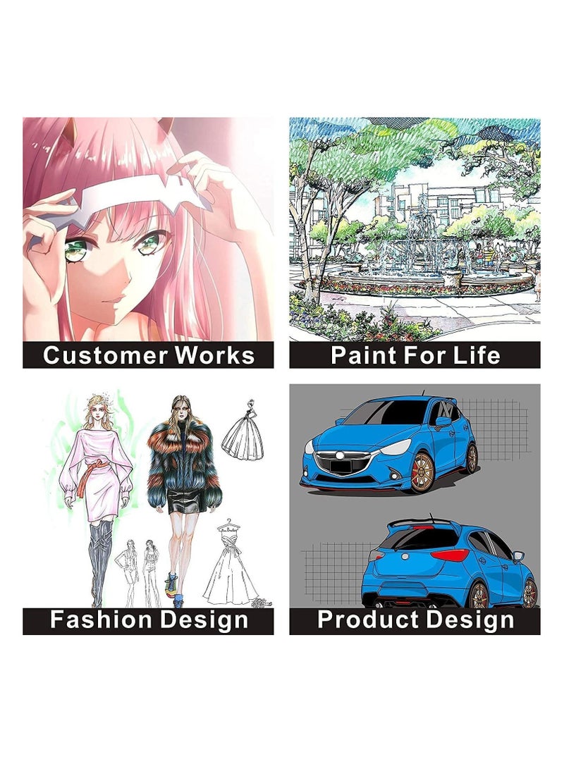 60 Pcs Colors Art Sketch Drawing Twin Marker Painting Pens Portable Color with Carrying Case Suitable for Adult and Kids - Image 4