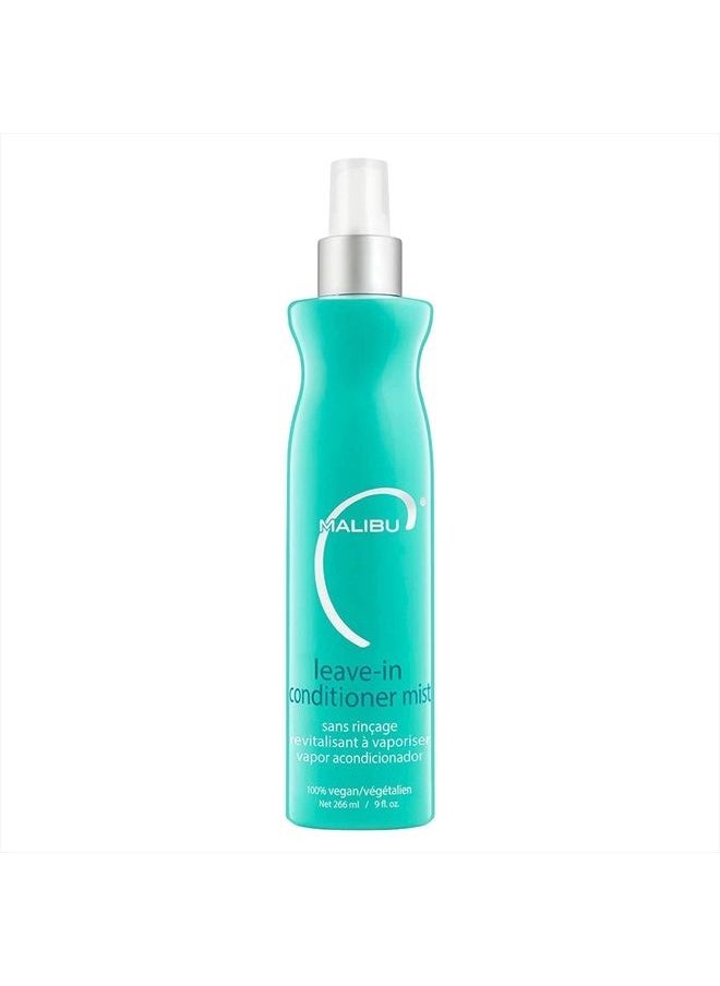 Malibu C Vegan, Sulfate-Free Leave-In Conditioner Hair Mist - Detangling Hair Spray for Dry, Damaged and Frizzy Hair - Chlorine Hair Protection Treatment - Conditioning Hair Detangler for Women (9 oz)  - Image 1