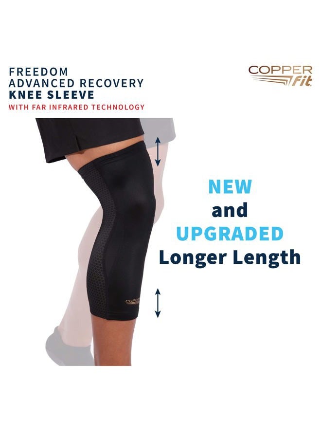 Copper Fit Recovery Knee Compression Sleeve - Breathable, Second Skin Feel - Arthritis, Joint Pain, Circulation - For Men and Women (Large) - Image 5