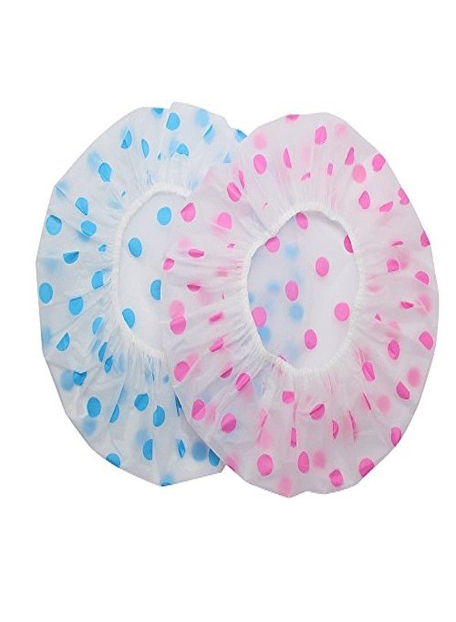 Elecsera Reusable Elastic Water Proof Shower Cap Pack of 2 - Image 1