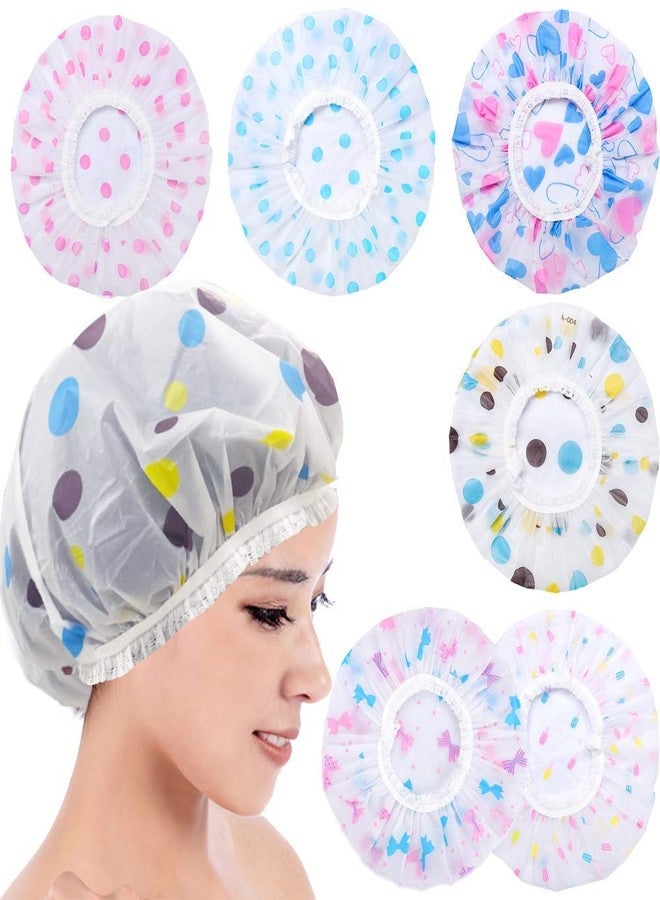 Elecsera Reusable Elastic Water Proof Shower Cap Pack of 2 - Image 2