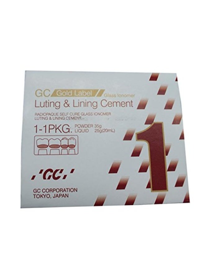 GC Glass Ionomer Luting Cement 35Gm White Dental - Image 1