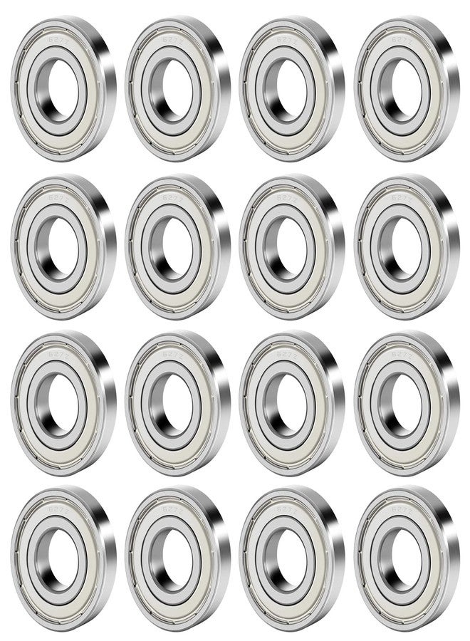 SH Skates Sh 627ZZ Ball Bearing Double Shielded and Lubricated for Fidget Spinner, Skating Wheel Bearings, Skateboard Bearing, Mini Motor, Etc. (7mm X 22mm X 7mm) - Pacl of (16) - Image 1