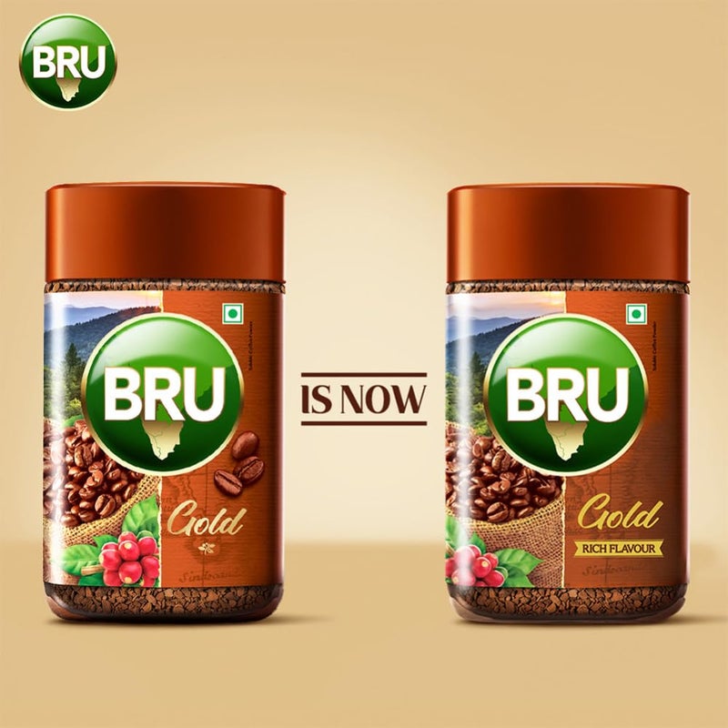 Bru Gold | Premium Freeze Dried Coffee Granules | Experience Intense Coffee Taste | Aromatic Instant Coffee Bottle | 100 gm - Image 4
