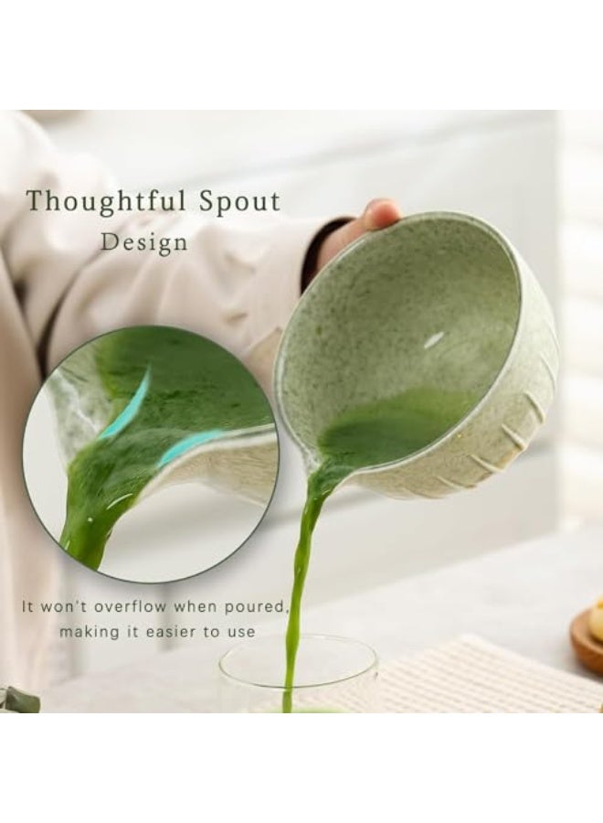 Matcha Whisk Set, Japanese Tea Set Includes Matcha Bowl with Spout, Matcha Whisk Holder, Bamboo Whisk and Scoop, Ceramic Matcha Kit for Traditional Japanese Tea Ceremony - Image 4