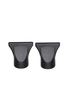 DNHCLL Hair Dryer Pack of 2 Black Professional Plastic Nozzle, 4.5 cm Diameter, Fast Drying, Lightweight, ALCI Safety Plug, Suitable for Salon Styling Tool  - Image 1