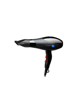 DNHCLL Hair Dryer Pack of 2 Black Professional Plastic Nozzle, 4.5 cm Diameter, Fast Drying, Lightweight, ALCI Safety Plug, Suitable for Salon Styling Tool  - Image 4