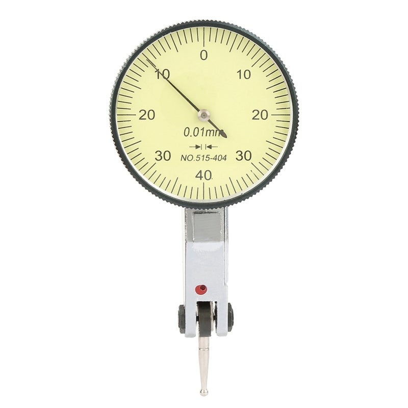 Dial Test Indicator 0-0.8mm Measuring Range 0.01mm Graduations 180-Degree Rotating Probe - Dovetail Mount Ruby Contact Point for Mechanical Measurement - Image 5