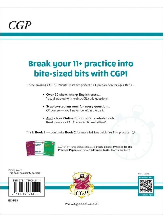11+ اختبارات GL مدتها 10 دقائق: اللغة الإنجليزية - للأعمار من 10 إلى 11 عامًا، الكتاب الأول (مع إصدار عبر الإنترنت) - Image 2