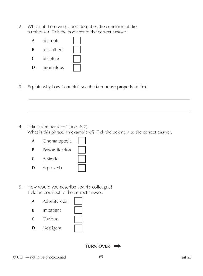 11+ اختبارات GL مدتها 10 دقائق: اللغة الإنجليزية - للأعمار من 10 إلى 11 عامًا، الكتاب الأول (مع إصدار عبر الإنترنت) - Image 5