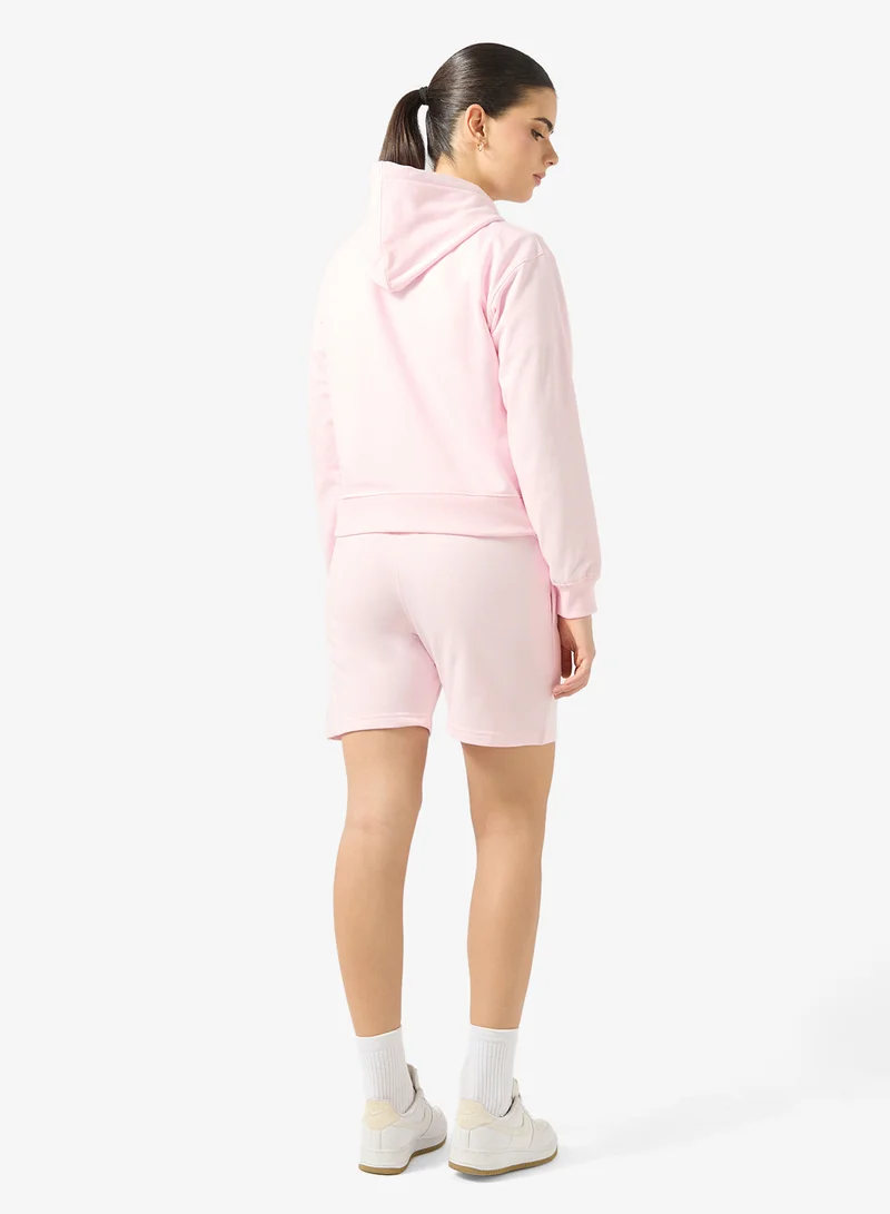 جينجر بيسيكس Crew Neck Fleece Sweatshirt & Short Set