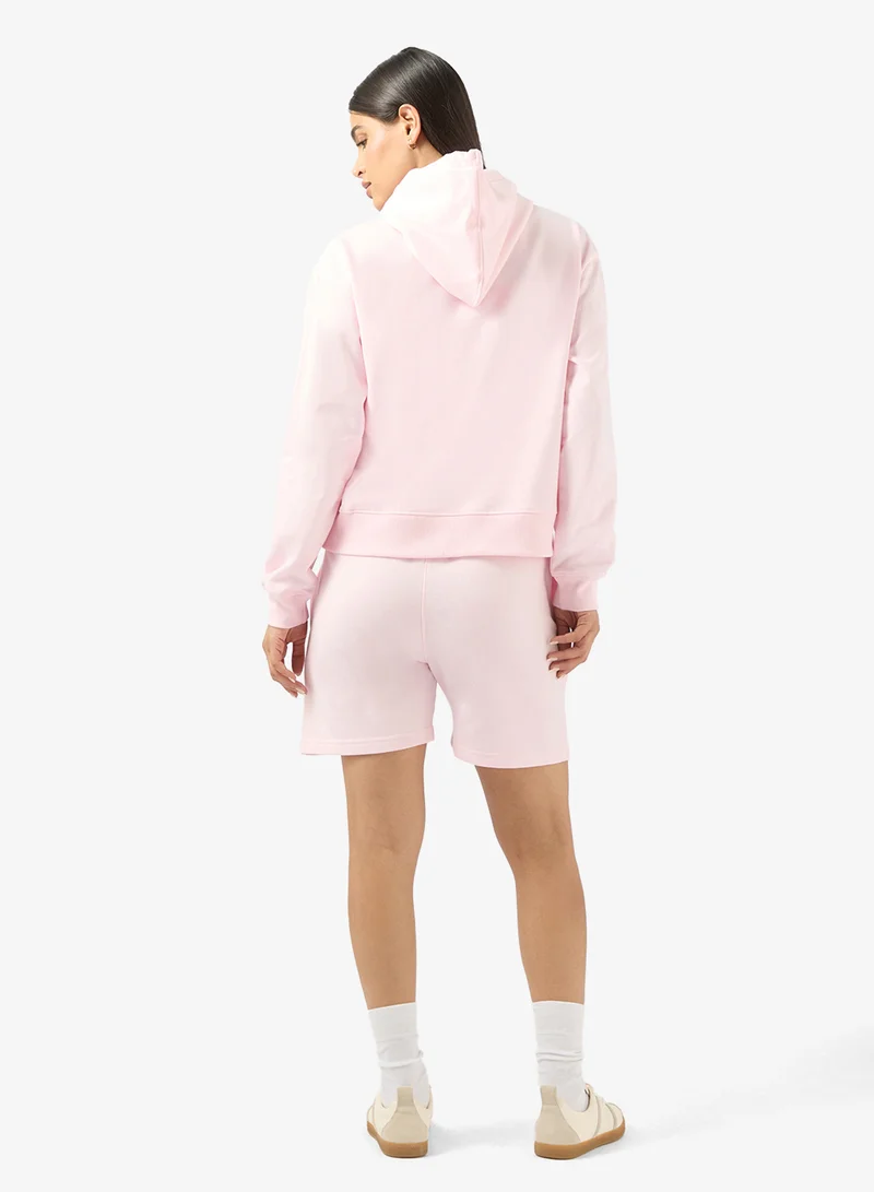 جينجر بيسيكس طقم سويت شيرت بياقة دائرية من الفليس وشورت