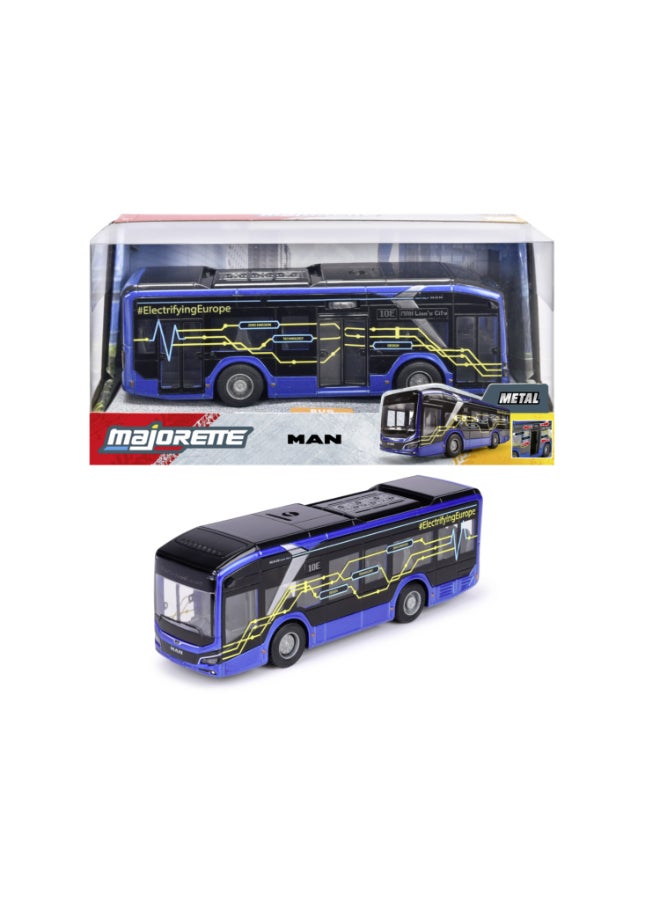 Majorette MAN Lion's City 10 E Bus, 22.5 cm Officially Licensed Electric City Bus, Grand Series Diecast Toy with Rubber Tires, Opening Side Door, Lights & Sound, Ages 3+ - Image 4