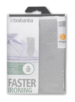 برابانتيا Brabantia 317309 Metallised Silver Ironing Board Cover with 2 mm Foam, L 135 x W 49 cm  - Image 4