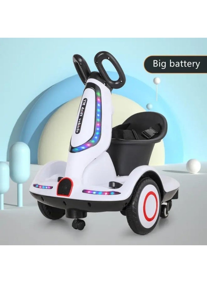 سكوتر كهربائي متعدد الوظائف للأطفال، سكوتر كهربائي بخمس عجلات مع محرك مزدوج، موسيقى وإضاءة، قابس CN، سيارة كهربائية / سكوتر كهربائي للأطفال - Image 1