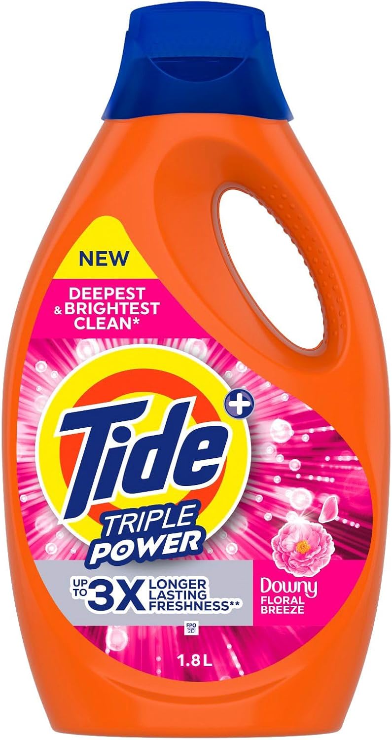 Triple Power Floral Breeze Liquid Detergent, 1.8L - Image 1
