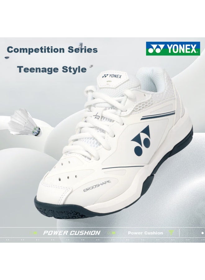 Yonex أحذية بادل يونيكس للأطفال والمراهقين، تدريب المنافسة، امتصاص الصدمات SHB65JR4EX أبيض مقاس 36 - Image 1