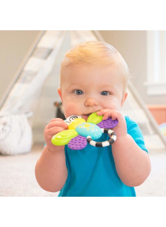 Sassy Flutterby Teether | Water-Filled Teether Soothes Gums | Variety of Textures Massage Gums | For Ages 3 Months and Up (80106) - Image 3