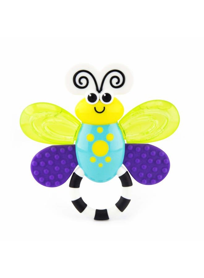 Sassy Flutterby Teether | Water-Filled Teether Soothes Gums | Variety of Textures Massage Gums | For Ages 3 Months and Up (80106) - Image 1