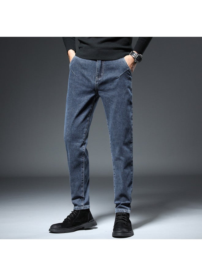 Fapai Men's Jeans Versatile Korean Style Fashion Trend Loose Straight Leg Pants Spring Autumn Men's Pants Trendy Long Pants Men - Image 5