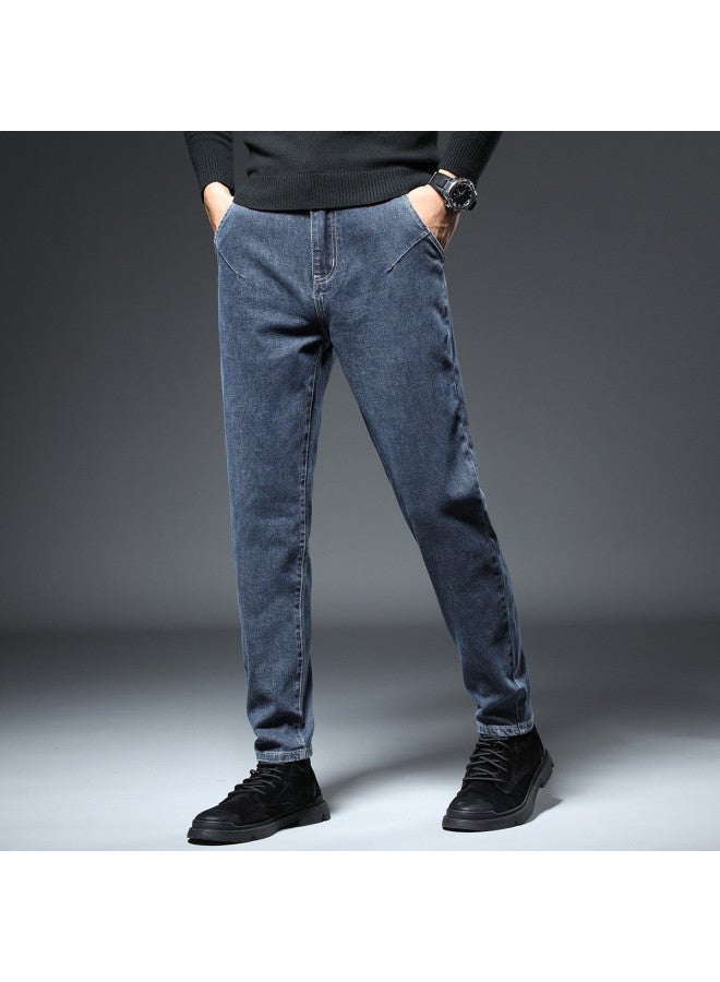 Fapai Men's Jeans Versatile Korean Style Fashion Trend Loose Straight Leg Pants Spring Autumn Men's Pants Trendy Long Pants Men - Image 4