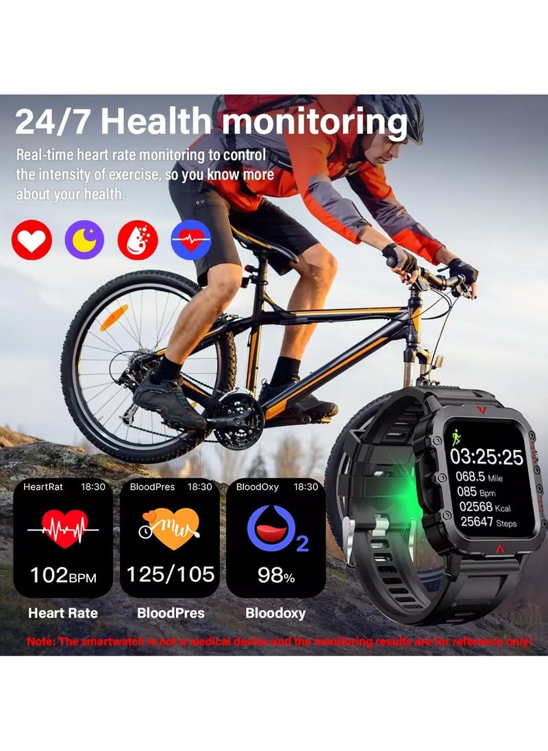 POWER - H11 Smart Watch 200 mAh Smart Watch, Rugged Bluetooth 5.1 Fitness Tracker With 1.95” Tft Display,10 Day Battery Life, Sports Modes And Ip67 Water Resistance - Image 1