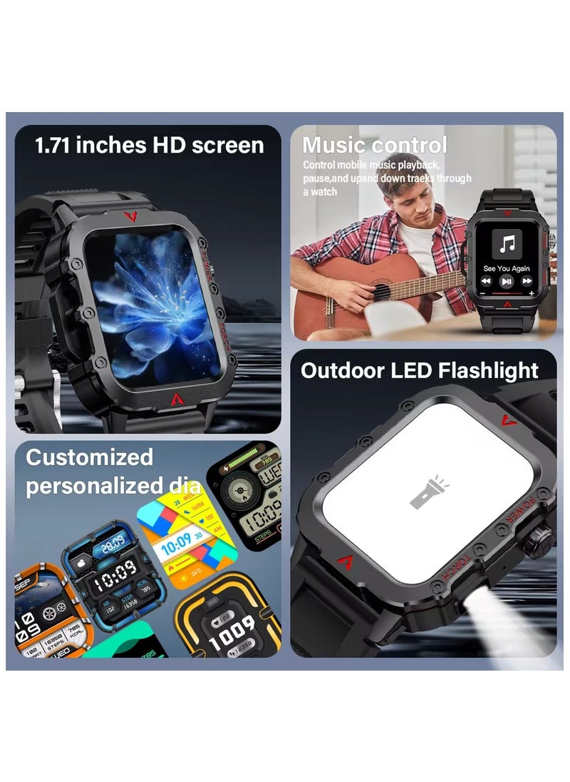 POWER - H11 Smart Watch 200 mAh Smart Watch, Rugged Bluetooth 5.1 Fitness Tracker With 1.95” Tft Display,10 Day Battery Life, Sports Modes And Ip67 Water Resistance - Image 1