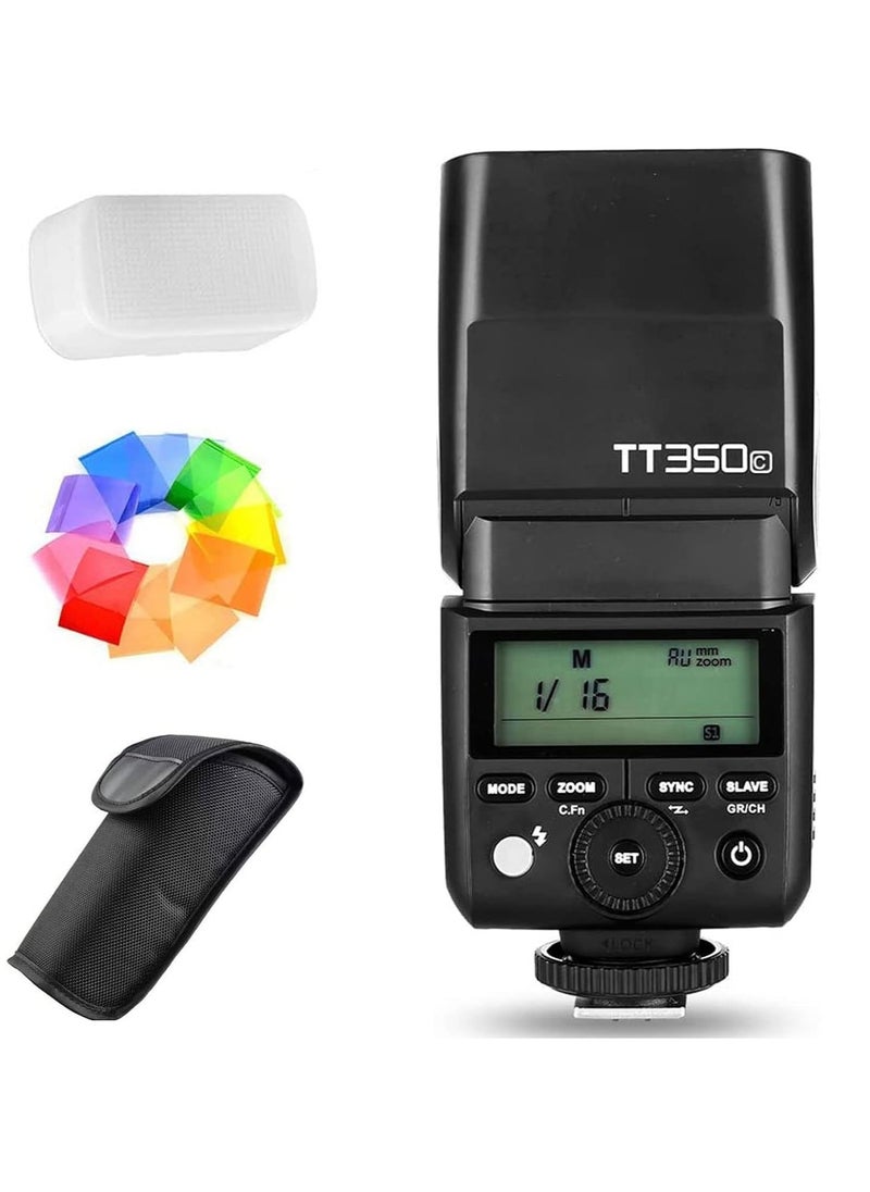 Godox TT350C Flash 2.4G Wireless TTL Camera Flash Master & Slave Speedlite 1/8000s HSS for Canon 5D MarkIII 80D 7D 760D 60D 600D 30D 100D Cameras  - Image 2