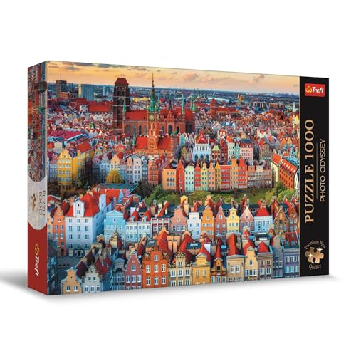 Trefl Premium Plus Quality Puzzle Photo Odyssey View of Gdask Poland 1000 Pieces Unique Photographic Series Perfect Piece Fit for Adults and Children from 14 Years - Image 1