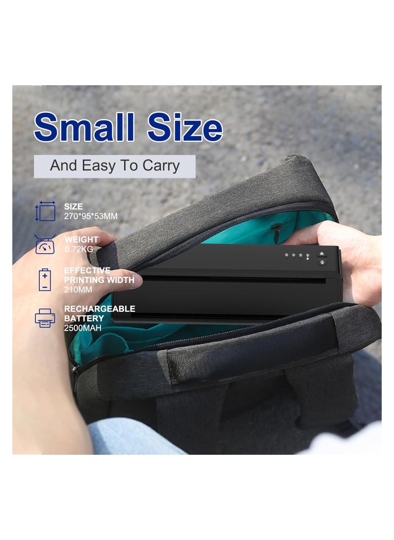 Generic - Bluetooth Tattoo Stencil Printer - Portable Wireless Thermal Transfer Printer with 2500mAh Battery, Compatible with iOS, Android, Phone, Pad, and Laptop for Easy Tattooing. - Image 1