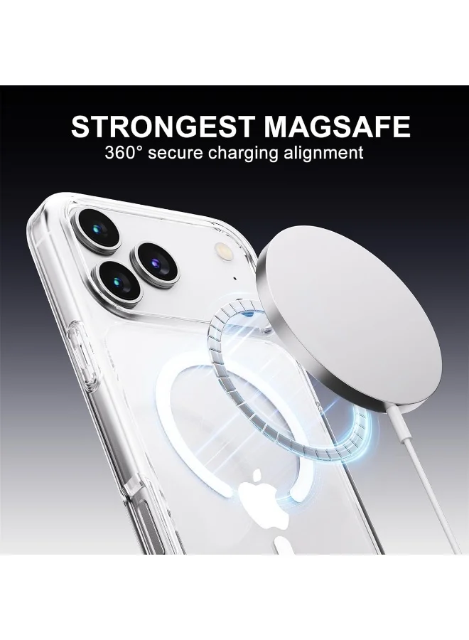 Mobcos iPhone 17 Pro Max Clear Case iPhone 17 Pro Max Clear Case with Transparent Slim Protective Cover, Lightweight, Protective Cover Magnetic Charging Compatible  | Best Price UAE