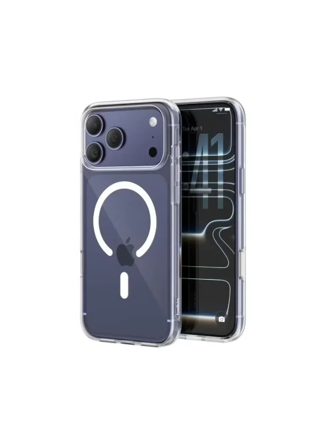 Mobcos iPhone 17 Pro Max Clear Case with Transparent Slim Protective Cover, Lightweight, Protective Cover Magnetic Charging Compatible