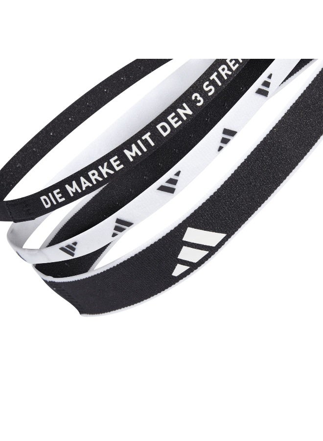 Adidas 3 Pair Pack Multiple Width Training Unisex Headband - Image 3