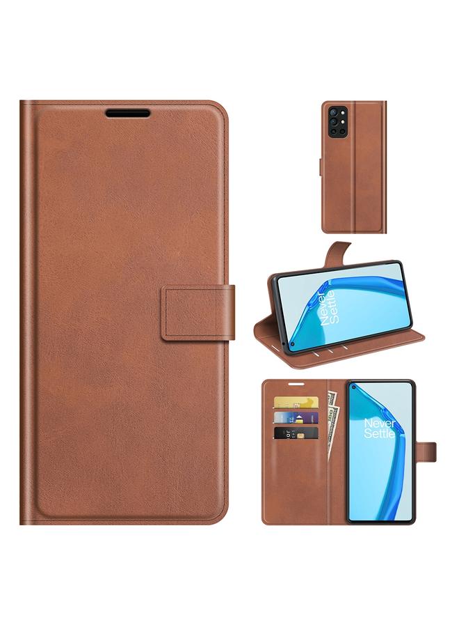 S-TOP Case For OnePlus 9R Retro Calf Pattern Buckle Horizontal Flip Leather Case with Holder & Card Slots & Wallet - Image 1
