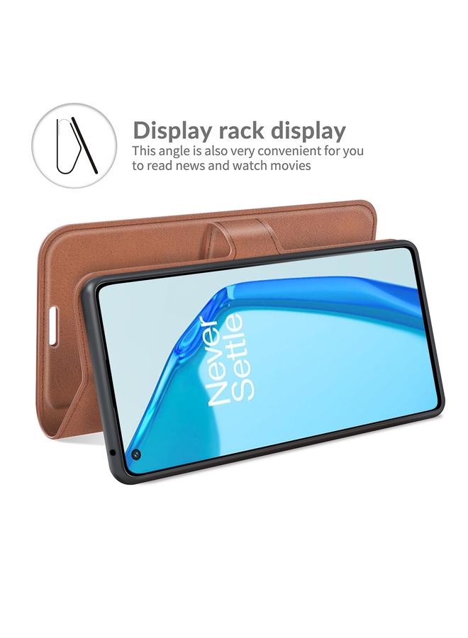 S-TOP Case For OnePlus 9R Retro Calf Pattern Buckle Horizontal Flip Leather Case with Holder & Card Slots & Wallet - Image 5