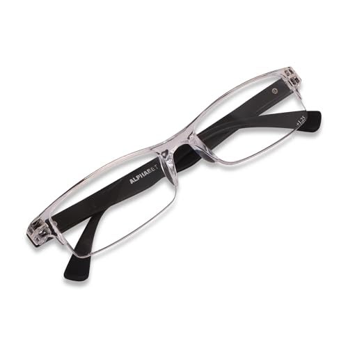 Freddy Half Rim Reading Glasses For Men And Women (+1.00, Black) - Image 3